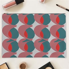 Pink Red Grey Three Art Cosmetic Bag (xxl)  by Mariart