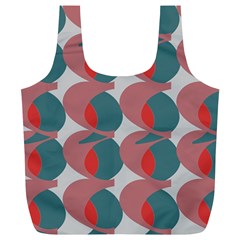 Pink Red Grey Three Art Full Print Recycle Bags (l)  by Mariart