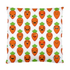 Seamless Background Carrots Emotions Illustration Face Smile Cry Cute Orange Standard Cushion Case (two Sides) by Mariart