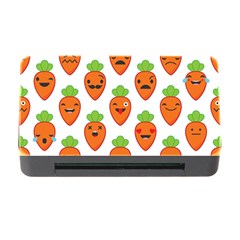 Seamless Background Carrots Emotions Illustration Face Smile Cry Cute Orange Memory Card Reader With Cf by Mariart