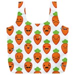 Seamless Background Carrots Emotions Illustration Face Smile Cry Cute Orange Full Print Recycle Bags (L)  Front