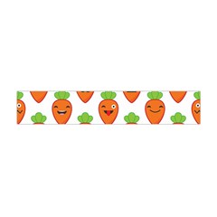 Seamless Background Carrots Emotions Illustration Face Smile Cry Cute Orange Flano Scarf (mini) by Mariart