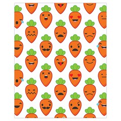 Seamless Background Carrots Emotions Illustration Face Smile Cry Cute Orange Drawstring Bag (small)