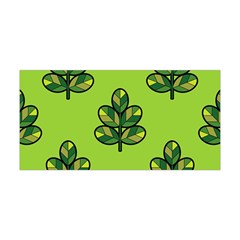 Seamless Background Green Leaves Black Outline Yoga Headband by Mariart