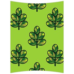 Seamless Background Green Leaves Black Outline Back Support Cushion by Mariart