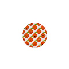 Seamless Background Orange Emotions Illustration Face Smile  Mask Fruits 1  Mini Buttons by Mariart