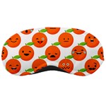 Seamless Background Orange Emotions Illustration Face Smile  Mask Fruits Sleeping Masks Front