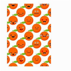 Seamless Background Orange Emotions Illustration Face Smile  Mask Fruits Large Garden Flag (two Sides)