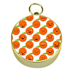 Seamless Background Orange Emotions Illustration Face Smile  Mask Fruits Gold Compasses by Mariart