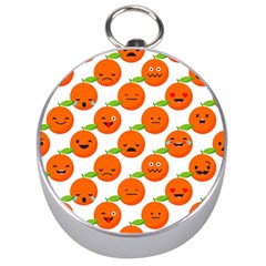 Seamless Background Orange Emotions Illustration Face Smile  Mask Fruits Silver Compasses by Mariart