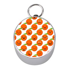 Seamless Background Orange Emotions Illustration Face Smile  Mask Fruits Mini Silver Compasses by Mariart