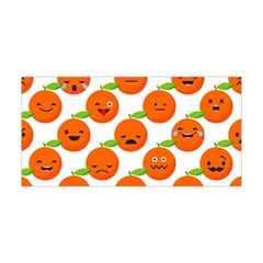 Seamless Background Orange Emotions Illustration Face Smile  Mask Fruits Yoga Headband by Mariart