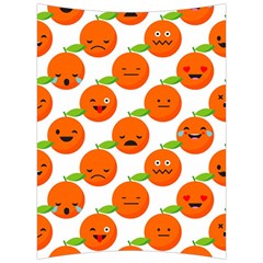 Seamless Background Orange Emotions Illustration Face Smile  Mask Fruits Back Support Cushion by Mariart