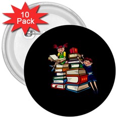 Back to school 3  Buttons (10 pack) 