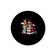 Back to school Rubber Round Coaster (4 pack) 