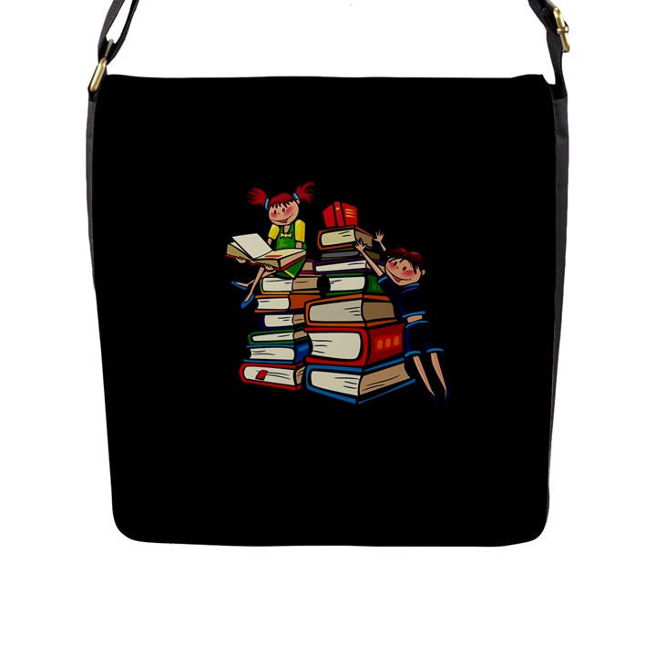 Back to school Flap Messenger Bag (L) 