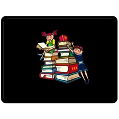 Back to school Double Sided Fleece Blanket (Large) 