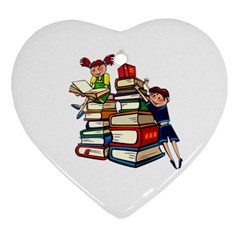 Back To School Ornament (heart)