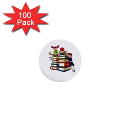 Back To School 1  Mini Buttons (100 Pack)  by Valentinaart