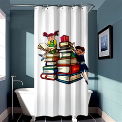 Back To School Shower Curtain 36  X 72  (stall)  by Valentinaart