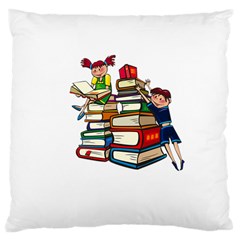 Back To School Large Cushion Case (two Sides) by Valentinaart