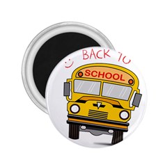 Back To School - School Bus 2 25  Magnets by Valentinaart