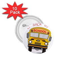 Back To School - School Bus 1 75  Buttons (10 Pack) by Valentinaart