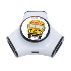 Back To School - School Bus 3-port Usb Hub by Valentinaart