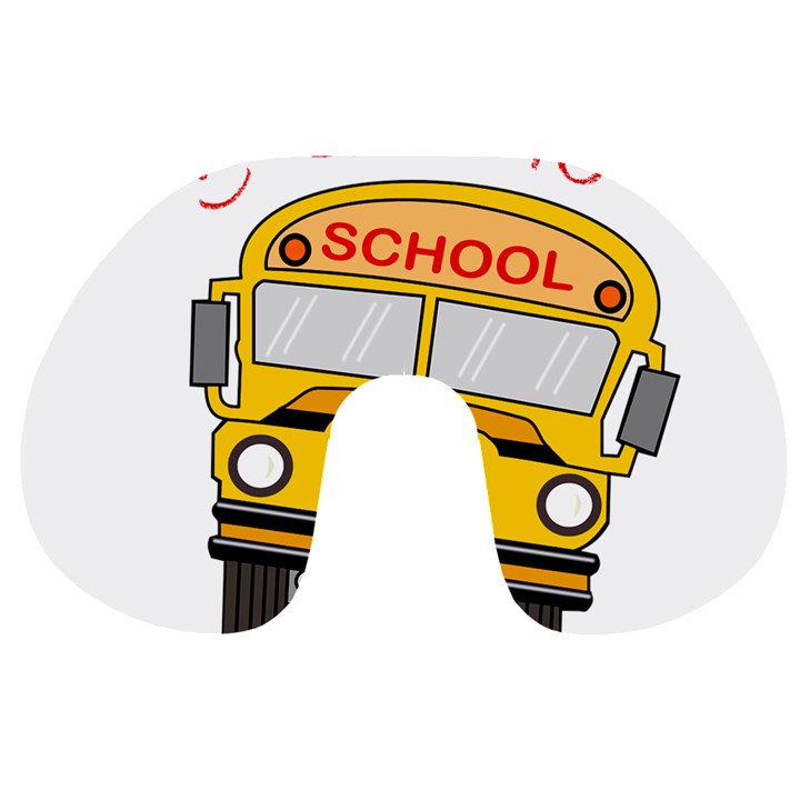 Back to school - school bus Travel Neck Pillows