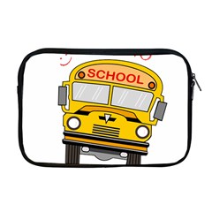 Back To School - School Bus Apple Macbook Pro 17  Zipper Case by Valentinaart