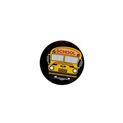 Back To School - School Bus 1  Mini Magnets by Valentinaart