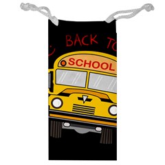 Back To School - School Bus Jewelry Bag by Valentinaart