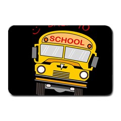 Back To School - School Bus Plate Mats by Valentinaart