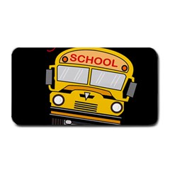 Back To School - School Bus Medium Bar Mats by Valentinaart