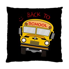 Back To School - School Bus Standard Cushion Case (one Side) by Valentinaart