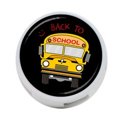 Back To School - School Bus 4-port Usb Hub (two Sides)  by Valentinaart