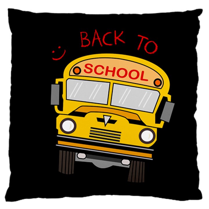 Back to school - school bus Standard Flano Cushion Case (One Side)