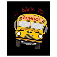 Back To School - School Bus Drawstring Bag (small)