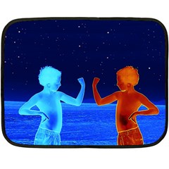 Space Boys  Fleece Blanket (mini) by Valentinaart