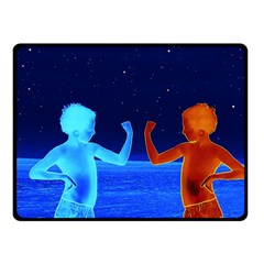 Space Boys  Fleece Blanket (small) by Valentinaart