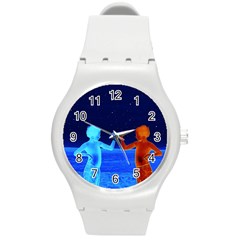 Space Boys  Round Plastic Sport Watch (m) by Valentinaart