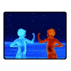 Space Boys  Double Sided Fleece Blanket (small)  by Valentinaart