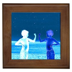 Space Boys  Framed Tiles by Valentinaart