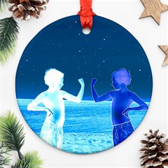 Space Boys  Ornament (round) by Valentinaart