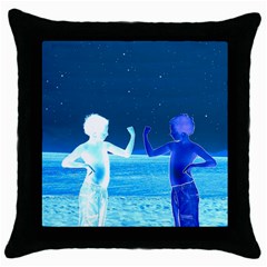 Space Boys  Throw Pillow Case (black) by Valentinaart