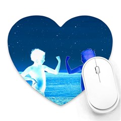 Space Boys  Heart Mousepads by Valentinaart