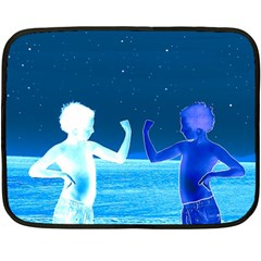 Space Boys  Fleece Blanket (mini) by Valentinaart