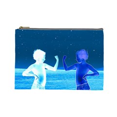 Space Boys  Cosmetic Bag (large)  by Valentinaart