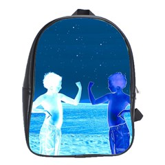 Space Boys  School Bag (large) by Valentinaart