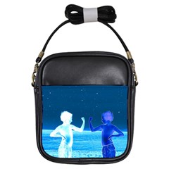 Space Boys  Girls Sling Bags by Valentinaart